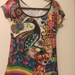 Colorful Graphic Women's Top